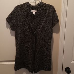 Style & Company black cap sleeve cardigan